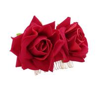 Ujjdwiurgh Rose Fleur Pince À Cheveux Diapo Danseuse De Flamenco Broche Fleur Broche Dame Coiffure Clip Cheveux Accessoires