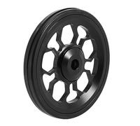 Ujjdwiurgh Roue de vélo pliable facile pour alliage d'aluminium Easywheel Ultraléger Roulement scellé Poussoir pièces de vélo, Noir