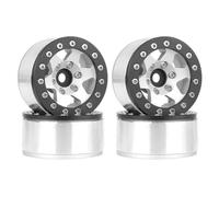 Ujjdwiurgh Roue en métal argenté noir de 3,9 cm pour voiture d'escalade AX90069 pour JIMNY CC01 facile à installer et à utiliser