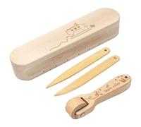 Ujjdwiurgh Rouleau à Couture en Bois de HêTre Tailleurs Outil D'Aplatissement des Coutures Accessoires Fournitures Professionnelles Accordeur de Points pour la Couture