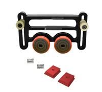 Ujjdwiurgh Rouleau de roulement universel pour scie de table avec panneau coulissant pour le travail du bois Double roue Outil auxiliaire