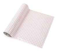 Ujjdwiurgh Rouleau de ruban de transfert en vinyle transparent - Grille d'alignement rouge transparente - Papier de transfert pour Silhouette Cameo (30,5 cm x 4,5 m)
