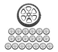 Ujjdwiurgh Rouleau en Plastique 2mm Dia Shaft Voiture modele de Camion Roue 20mmx6mm 20Pcs