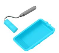 Ujjdwiurgh Rouleau et Plateau en Silicone 48 Mmx20 mm pour L'Application de Colle dans les Arts et le Travail Du Bois