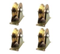 Ujjdwiurgh Roulette à Gorge en V pour Porte Coulissante à Rail Inversé, Rouleau de Porte Coulissante, Roulements de Rouleaux, Roulette Rigide Lourde.