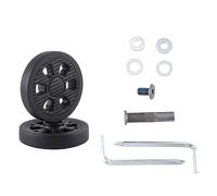 Ujjdwiurgh Roulette de rechange en polyuréthane pour valise, 60 x 11 mm, 8 mm, double roue