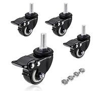 Ujjdwiurgh Roulettes pivotantes avec frein pour chariots et meubles de chariot