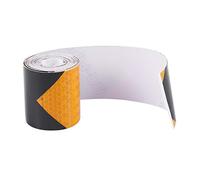 Ujjdwiurgh Ruban adhésif réfléchissant de sécurité pour la nuit - 5,1 cm x 3 m - Noir et jaune