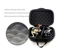 Ujjdwiurgh Sac de Moulinet de Pêche, Protection Antichoc, Boîte de Rangement pour Matériel de Pêche, Convient pour Moulinets de Pêche à la Traîne et de Taille Moyenne