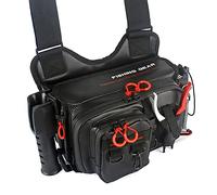 Ujjdwiurgh Sac de Pêche à la Mouche Sac D'Appâts de Crevettes en Bois Plaque de Fer Imitation Sac D'Appâts Sac de Pêche