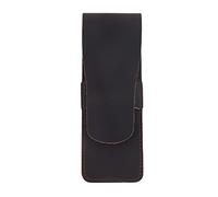 Ujjdwiurgh Sac de Rangement pour Crayons en Cuir Fait à la Main en Cuir de Vache Porte-Stylo Porte-éTui Vintage RéTro Accessoires pour Journal de Voyage C