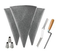 Ujjdwiurgh Sacs de mortier de maçonnerie avec embouts métalliques pour joints de carrelage et ciment