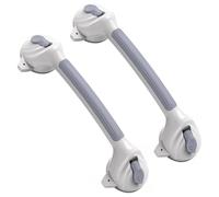 Ujjdwiurgh Saisissez les Barres avec des Sous-Tasses Fortes pour Baignoire, 2pcs 16,8 Pouces Poignée de Douche pour la Salle de Bain Senior