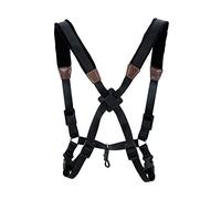 Ujjdwiurgh Sangle de Saxophone, Double BandoulièRe Universelle en Cuir pour, Sangle de Harnais RembourréE RéGlable pour Baryton TéNor Alto