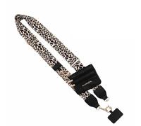 Ujjdwiurgh Sangle de Téléphone avec Pochette Zippée, Sangle Clip And Go pour Téléphone avec Portefeuille Bandoulière, Sangle de Téléphone Bandoulière C