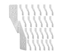 Ujjdwiurgh Sangles Anti-Ouragan Galvanisées Hick H2.5A, Supports D'Attache Solides, Fermes/Attaches de Chevrons pour Bois (25 Pièces)