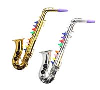Ujjdwiurgh Saxophone Instrument de Musique pour Enfants Instrument de Musique de Simulation pour Enfants Saxophone à Huit Tons Musique de Maison