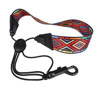 Ujjdwiurgh Saxophone la Sangle de Cou avec Mousqueton Harnais Sax pour Alto/Tenor/Soprano Rouge Sax