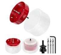 Ujjdwiurgh Scie Cloche 6,25 Pouces pour Luminaires Encastrés, Scie Cloche 6-1/4 Pouces avec Kit Bac à Poussière pour Luminaires Encastrés, Coupe-Trou 6 Pouces pour Bois Plafond