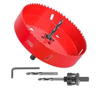 Ujjdwiurgh Scie Cloche de 6 Pouces - Coupe-Trou Bimétallique de 152 mm pour Différents Projets avec Bord de Perçage Lisse et Plat, Copeaux Rapides