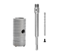 Ujjdwiurgh SDS plus Marteau Perforateur Scie Cloche Murale Ensemble de Forets Outils de Coupe avec Arbre Rond Béton Ciment Pierre Ouvre-Trou, 35 mm