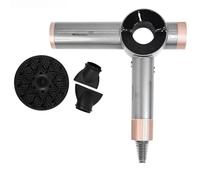Ujjdwiurgh Sécheur de Cheveux Haute Puissance Professionnel 2025 Design Sans Lame à Grande Vitesse, la Vitesse de Rotation Atteint 120 000 Tr/Min avec un Gris Du Bouchon EU