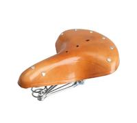 Ujjdwiurgh Selle de vélo rétro souple en cuir de vachette Selle de vélo rétro pour homme et femme Selle de vélo confortable
