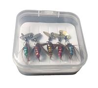 Ujjdwiurgh Sequin Lure Bait Crochet de Mouche Artificiel Micro-Objet Ensemble de Pêche Kit Insecte Crochet Pièces de Matériel de Pêche