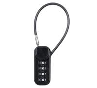 Ujjdwiurgh Serrure à Bagages à Fermeture à Glissière Anti-Vol avec Corde Métallique de 13,5 cm