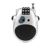 Ujjdwiurgh Serrure à Code Télescopique, Serrure de Vache de Dessin Animé avec Câble en Acier Rétractable, Câble en Acier, Accessoire de Verrouillage par Mot de Passe