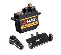 Ujjdwiurgh Servo de Direction ES08MAII avec Support de Servo et Bras de Servo pour PièCes de Mise à Niveau de Voiture sur SCX24 1/24 RC, 2