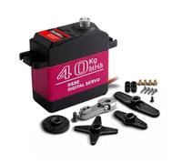 Ujjdwiurgh Servo Numérique Étanche à Couple Élevé de 40 Kg avec Engrenages Métalliques pour Voiture RC, Robot 1:8/1:10/1:12, 270°