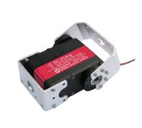 Ujjdwiurgh Servo Robotique Numérique en Métal à Double Arbre 150 Kg 12 V RDS51150 avec Support de en U Étanche à 270 Degrés