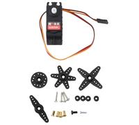 Ujjdwiurgh Servos Numériques MG996 de 3,5 Kg, Engrenage Tout en Plastique pour Voiture JR, Modèle RC, Hélicoptère, Bateau, Bricolage