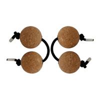 Ujjdwiurgh Shaker 2 Paires Cork Kashaka Shaker Asalato Ball Instrument Instrument à Percussion Classique Africain Balles pour la Musique