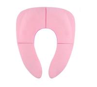 Ujjdwiurgh Siège de Toilette de Voyage Pliable pour Les Tout-Petits - Siège d'apprentissage de la Propreté Portable et Sécurisé, Ventouses Antidérapantes Rose Facile à Utiliser