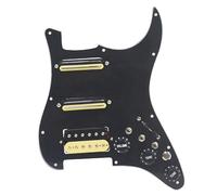 Ujjdwiurgh Simple Simple Double Quad Petite Double Piste avec Coupe Simple Micro pour Guitare Électrique avec Interrupteur de Coupure