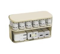 Ujjdwiurgh Solution de rangement pour chargeur sans cordon - Boîte de rangement compacte transparente avec couvercle pour un usage domestique B