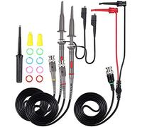 Ujjdwiurgh Sondes à Pince D'Oscilloscope P6100 100 MHz avec Kit de Cordons de Test BNC Vers