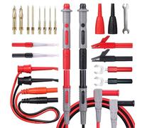 Ujjdwiurgh Sondes de Multimètre, Pinces Crocodile et Crochets de Test - Kit de 23 Pièces de Fils de Multimètre Professionnels, Ensemble de Fils de Test Amélioré