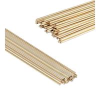 Ujjdwiurgh Soudage Auto-Fluxage Bâton de Brasage en Laiton HS221 40pcs 5/64 "Diamètre Rond Bronze Nu 1/2 Lb