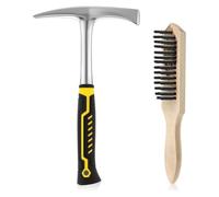 Ujjdwiurgh Soudage Chipping Hammer et Brosse Métallique, Marteau à Laitier en Acier Robuste avec Outil de Retrait des pour les Wirders