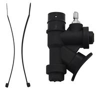 Ujjdwiurgh Soupape de Décharge Noir Serre-Câble Bcd avec Embout Coudé à 45 Degrés pour Soupape de Sécurité Standard de Type K à 1 Tuyau