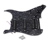 Ujjdwiurgh SQ Guitare ÉLectrique Chargé Pré-Câblé Guitare ÉLectrique Pickguard Pickup Assembly Noir Pearl