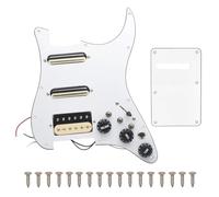 Ujjdwiurgh SSH-Coil Splitting Guitare Électrique Pickguard 2 Mini Humbucker + 1Humbucke + Silence Switch Chargé Plaque à Gratter Précâblée une Installation Facile et Facile à Utiliser