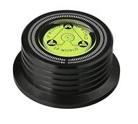 Ujjdwiurgh Stabilisateur universel 60 Hz pour tourne-disque vinyle avec niveau en alliage d'aluminium, collier de serrage noir