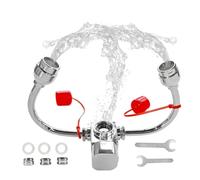 Ujjdwiurgh Station de lavage des yeux, station de lavage oculaire d'urgence avec robinet monté pour fixation d'évier - Solution de lavage des yeux