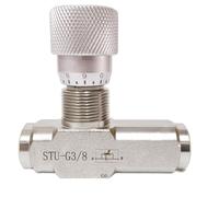 Ujjdwiurgh STU-G3/8 Vanne de commande hydraulique Vanne d'accélérateur monobloc haute pression Valve de contrôle de vitesse STU