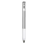 Ujjdwiurgh Stylo géométrique en métal froissé, stylo à encre gel rétractable de 0,5 mm, argenté