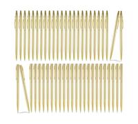 Ujjdwiurgh Stylos Slim en Métal Doré Élégant, 50-Pack, Rétractable à Bille pour Cadeaux de Mariage, Usage Domestique, Encre Noire 1.0mm Point
